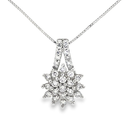 Lab Grown Diamond Fashion Pendants 10KT White Gold