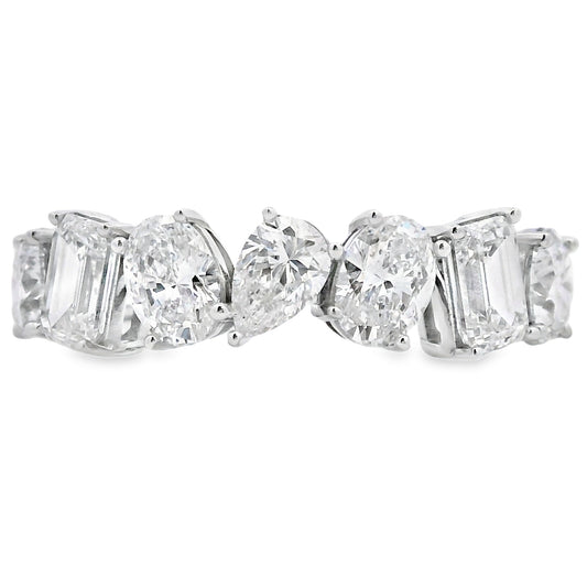 Lab Grown Diamond Wedding Band Ring 14KT White Gold