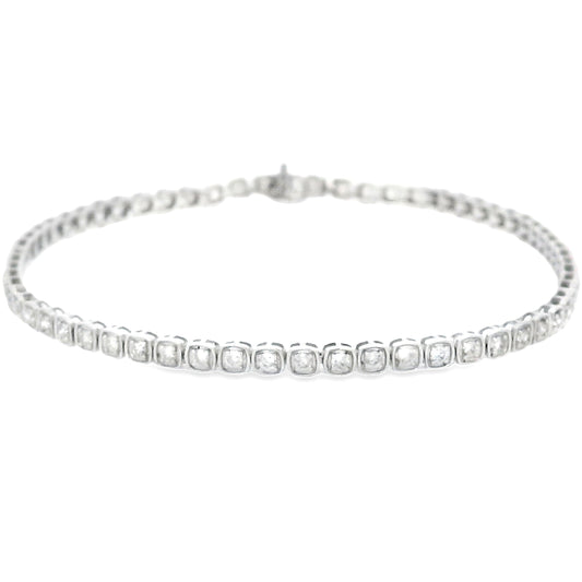 Lab Grown Diamond Tennis Bracelet 10KT White Gold