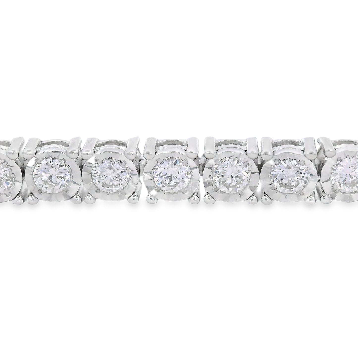 Lab Grown Diamond Tennis Bracelet Sterling Silver