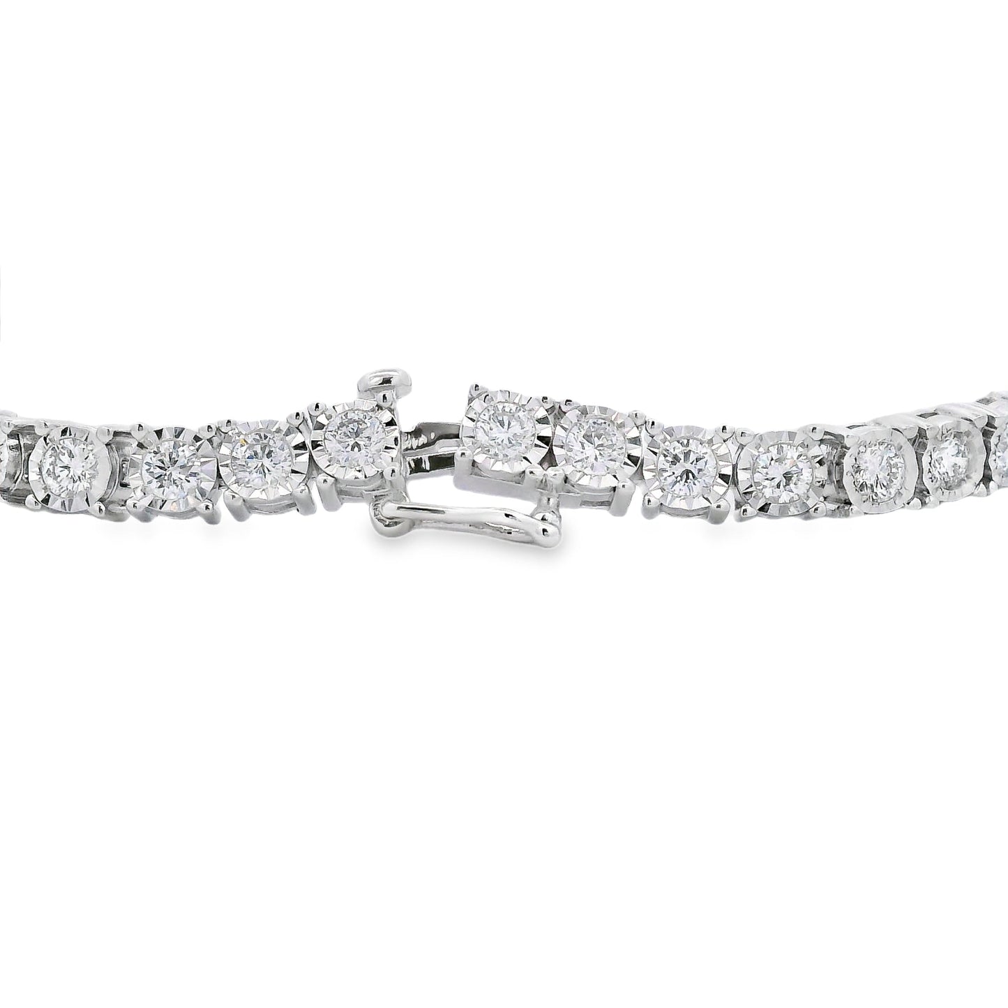 Lab Grown Diamond Tennis Bracelet Sterling Silver