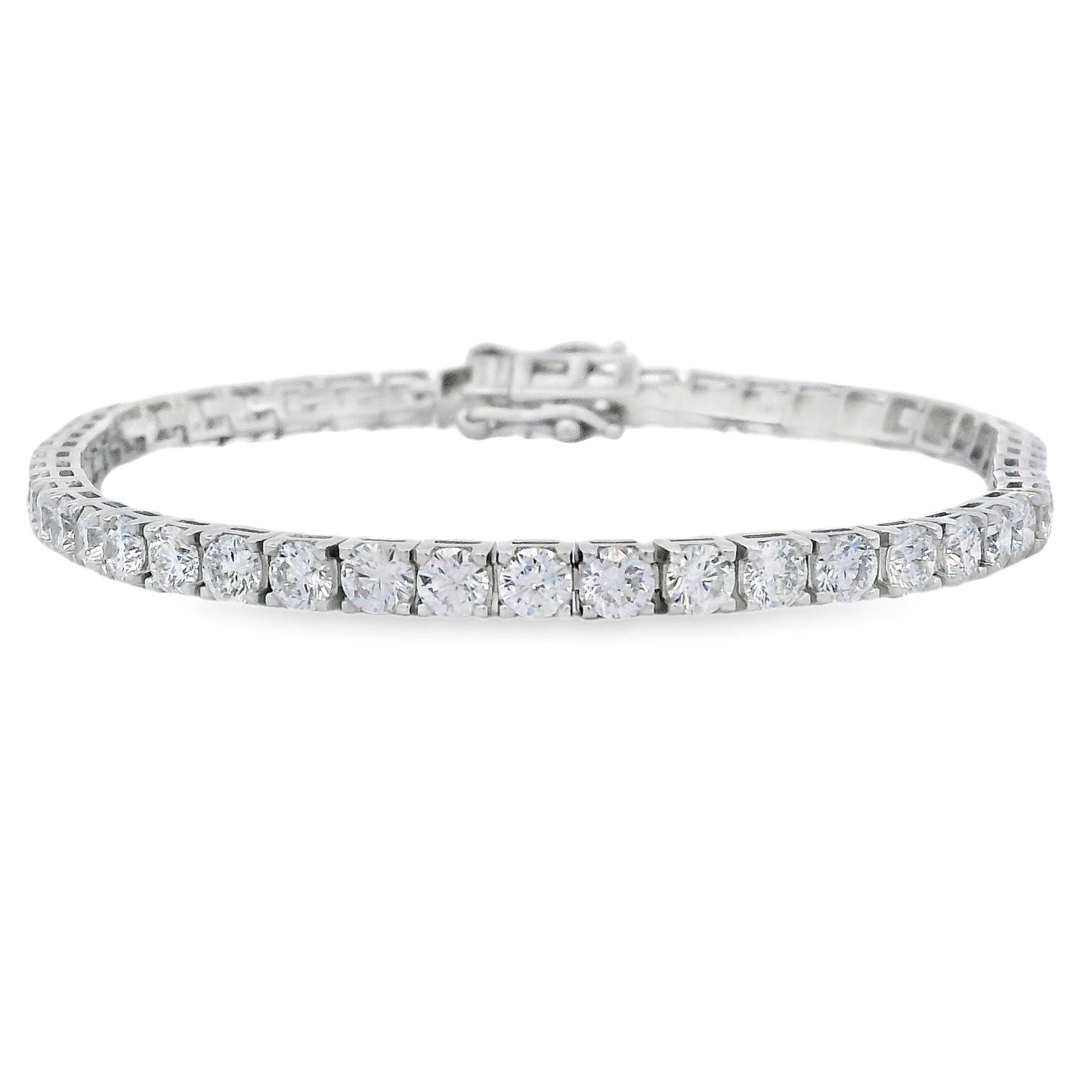 Lab Grown Diamond Tennis Bracelet Sterling Silver