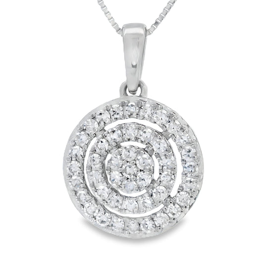 Lab Grown Diamond Fashion Pendants 14KT White Gold