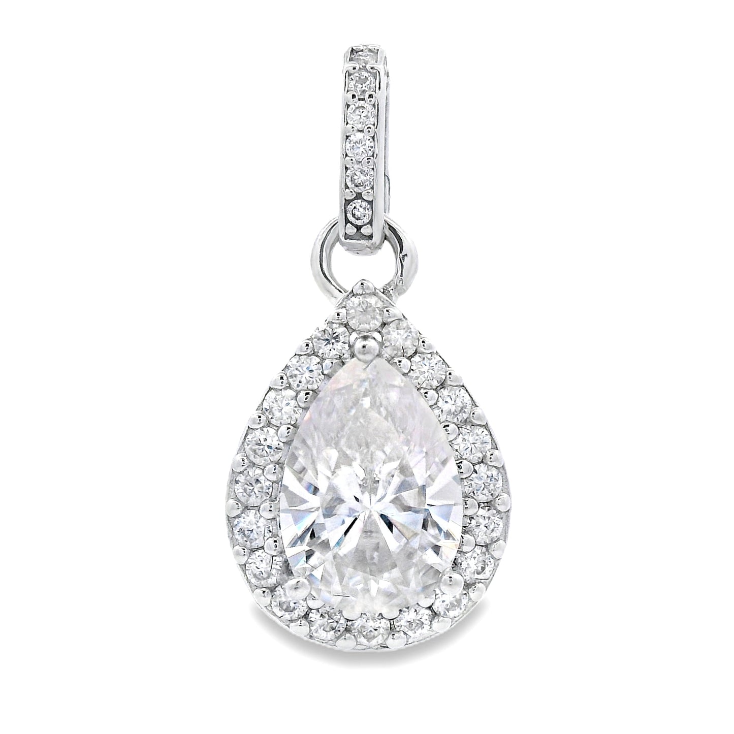 4.23ct Moissanite Fashion Pendants Sterling Silver