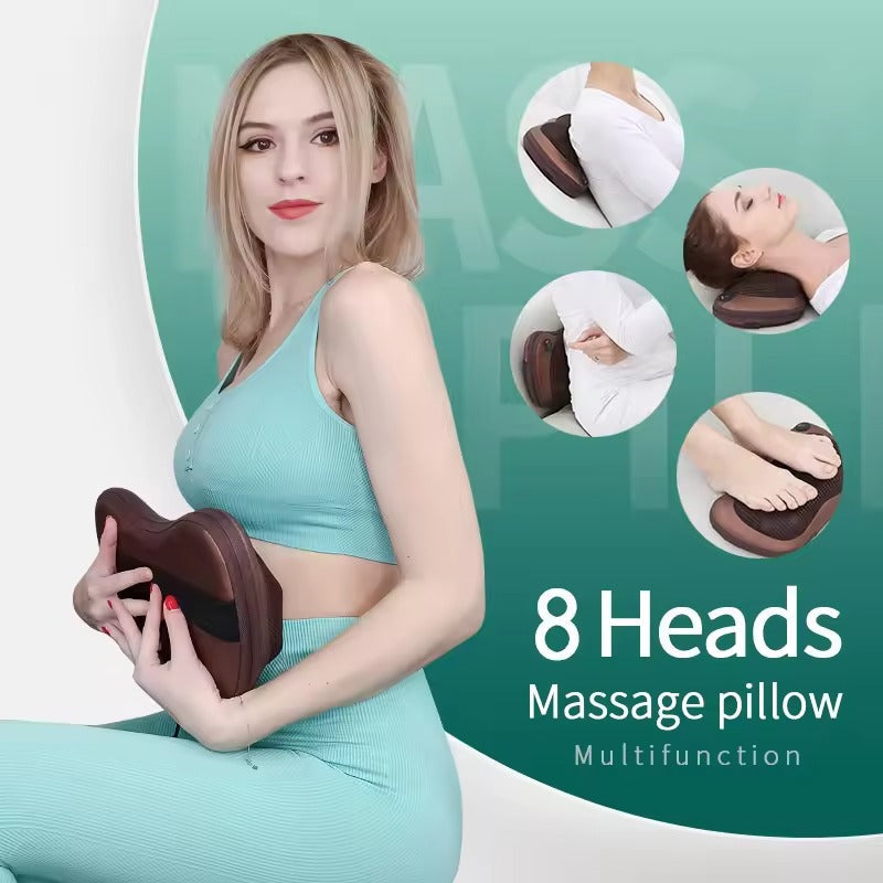 Electric Shiatsu Neck and Back Massage Pillow-4