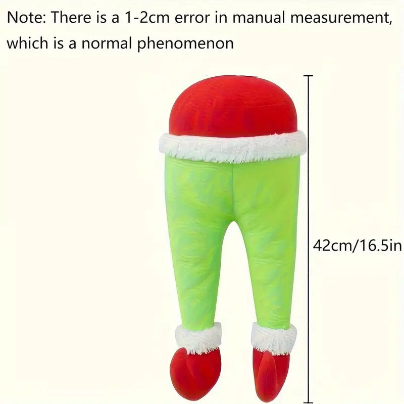 Plush Elf Leg Decoration Christmas Tree Ornament-2