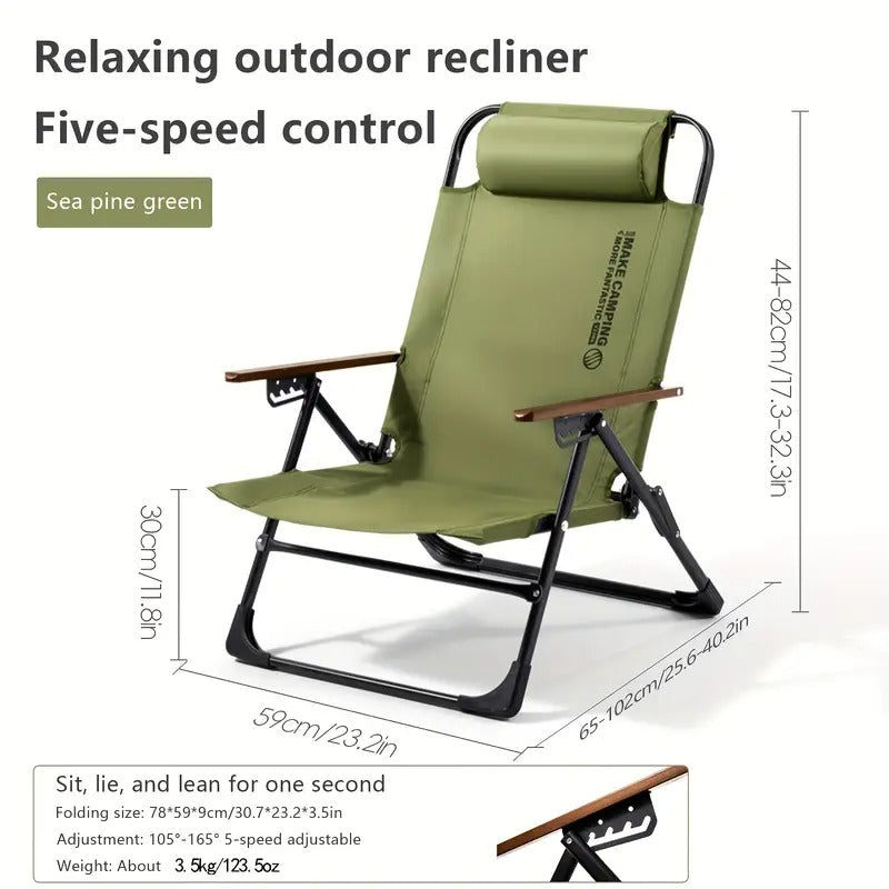 Chair with Adjustable Height and Head Support-3