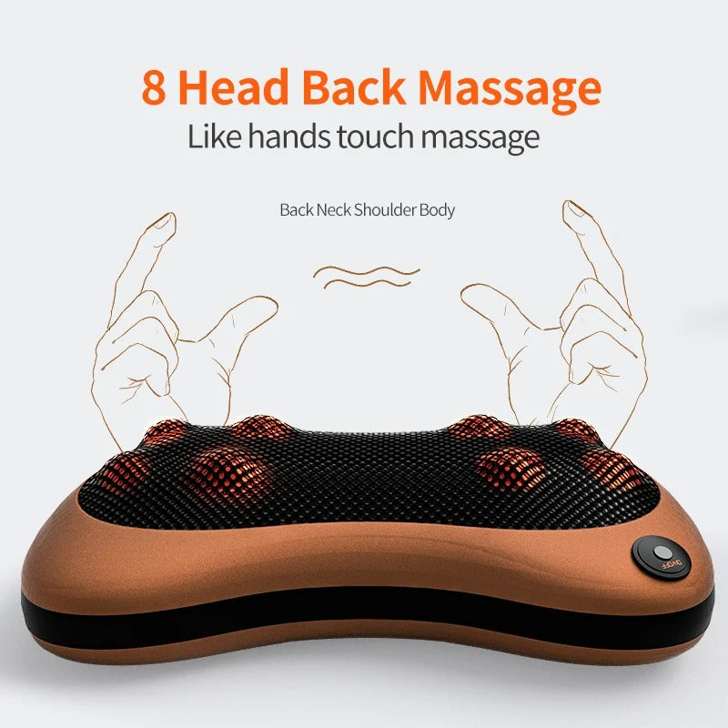 Electric Shiatsu Neck and Back Massage Pillow-3