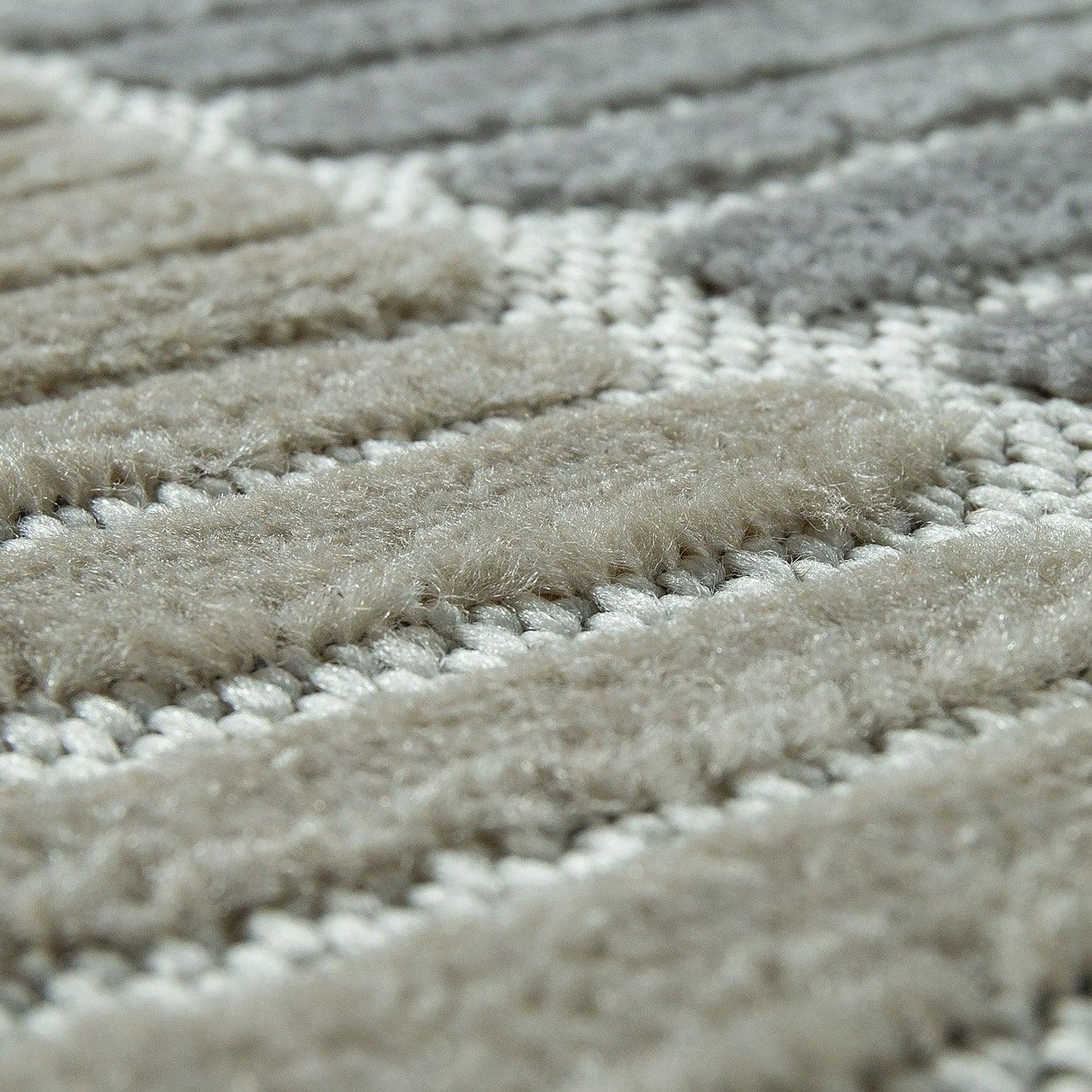In- & Outdoor Rug Marrakesh Carved Design - Brown Blue-2