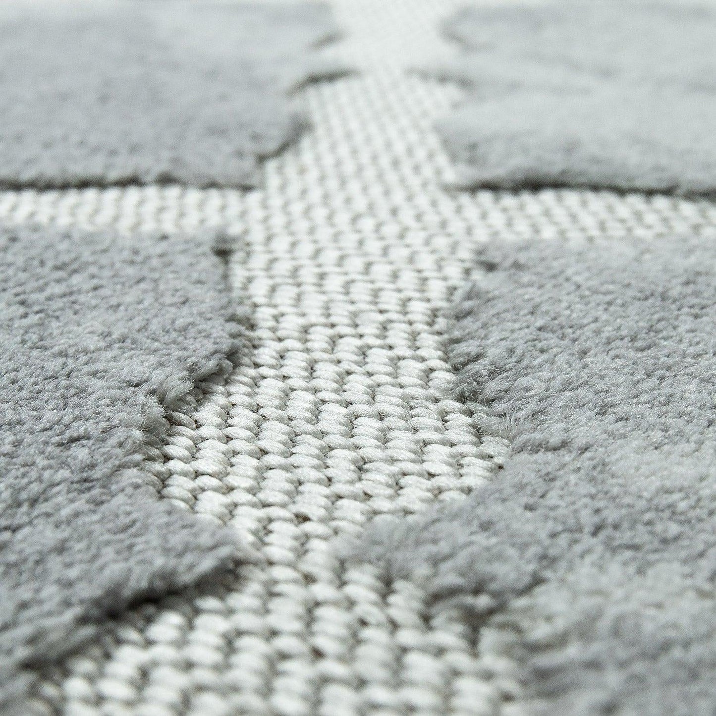 Outdoor Rug Marrakesh Moroccan Diamond Pattern - Light-Grey-2