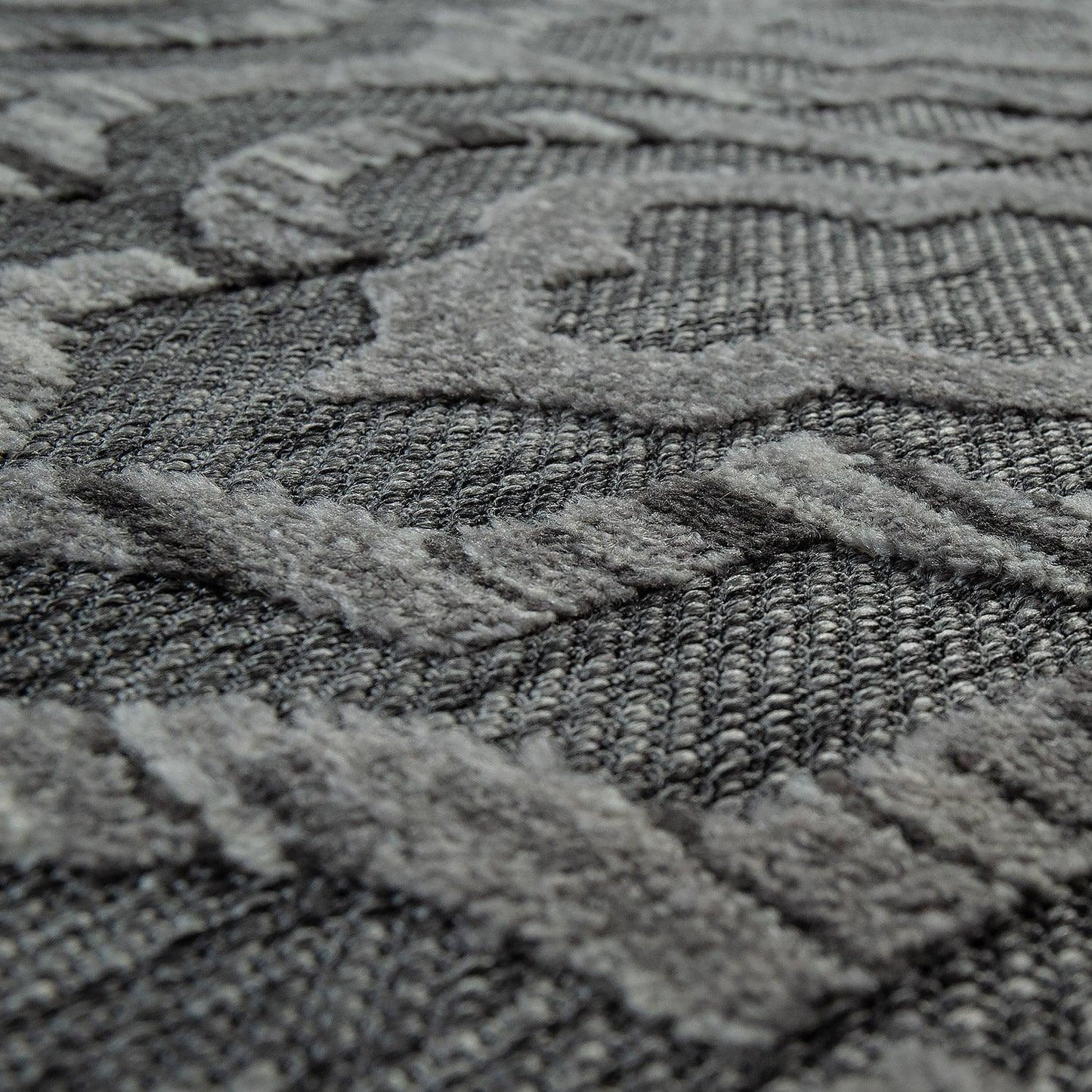 In- & Outdoor Rug Marrakesh Moroccan Ornaments - Dark Grey-2
