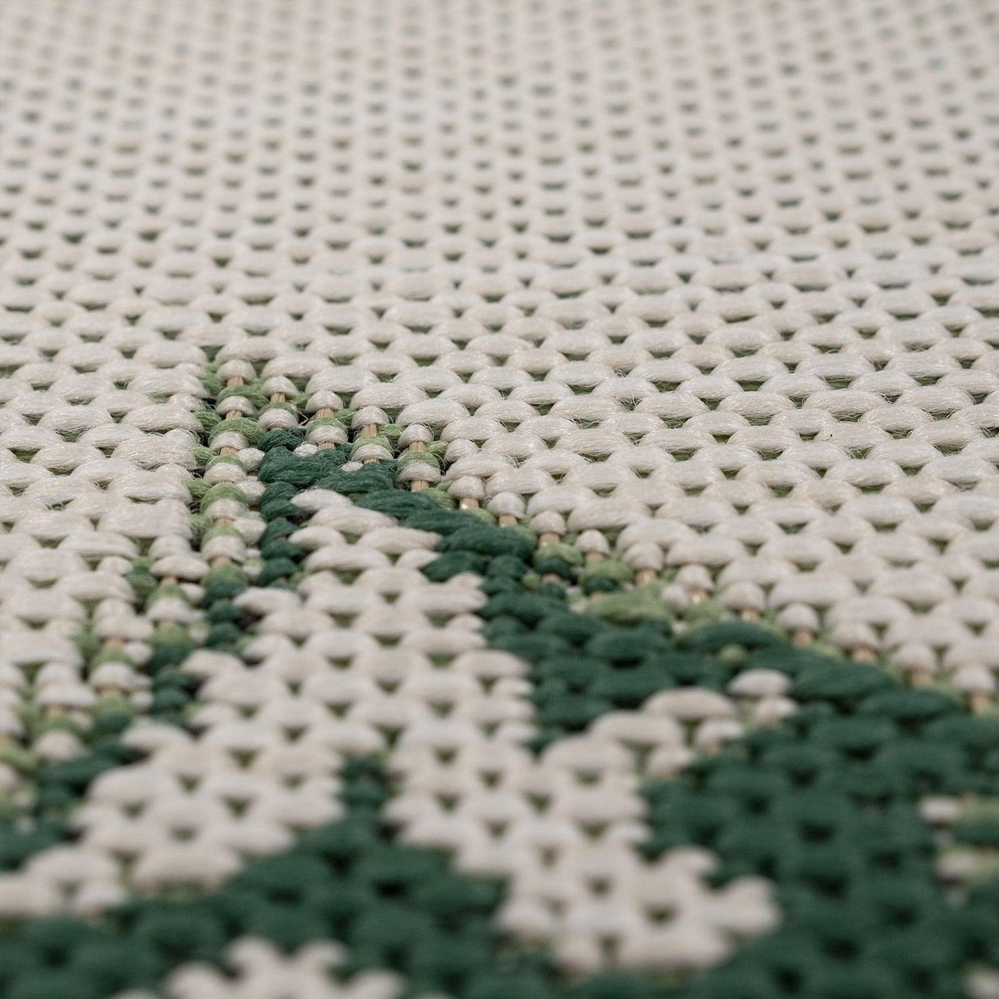 In- & Outdoor Rug Ostende Jungle Leaves - Cream Green-3