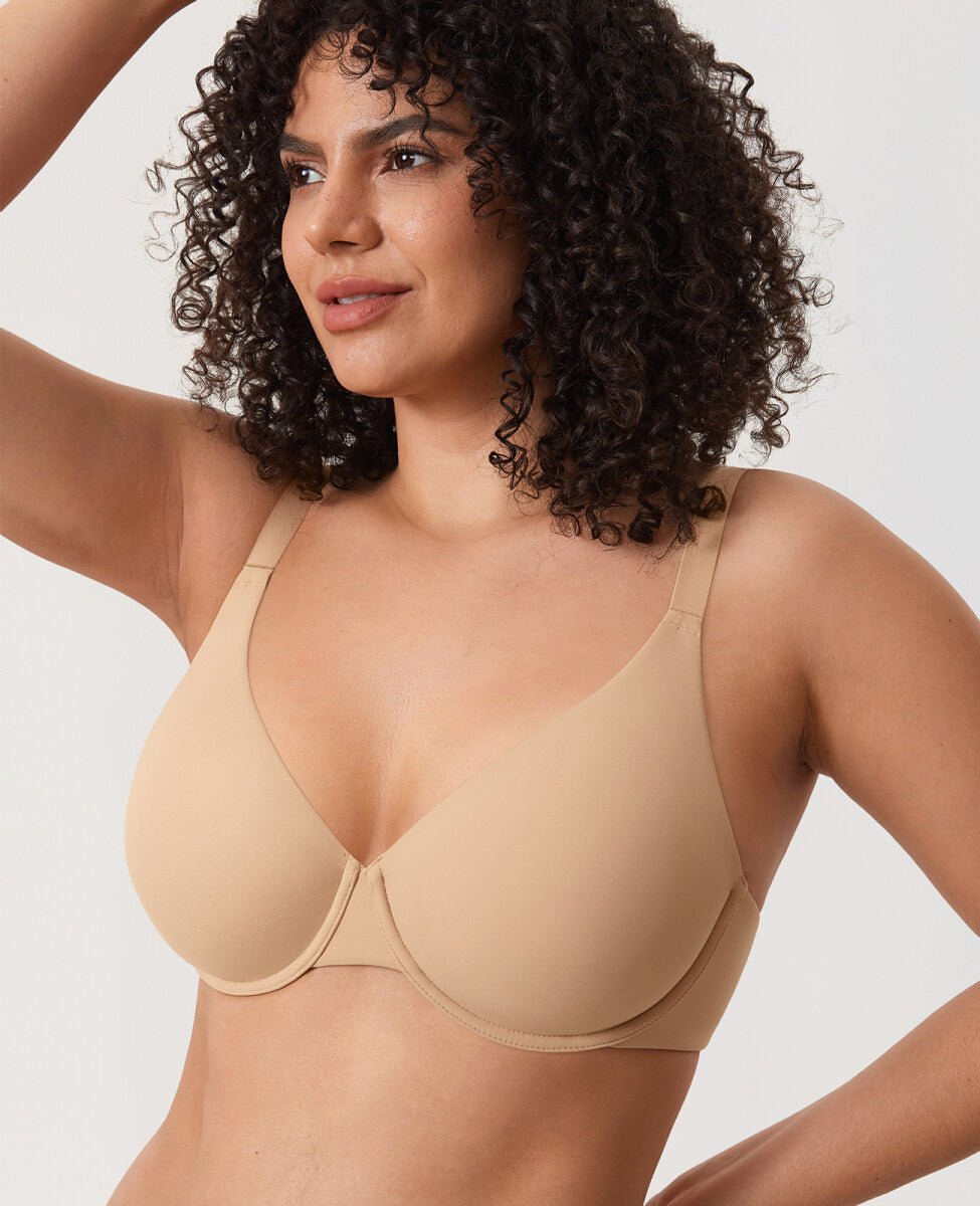 Inbarely Ultra-Soft Plunge Underwire Full Coverage Bra-1