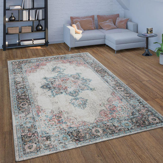 Indoor & Outdoor Rug for Patio, Oriental Pattern In Beige-0