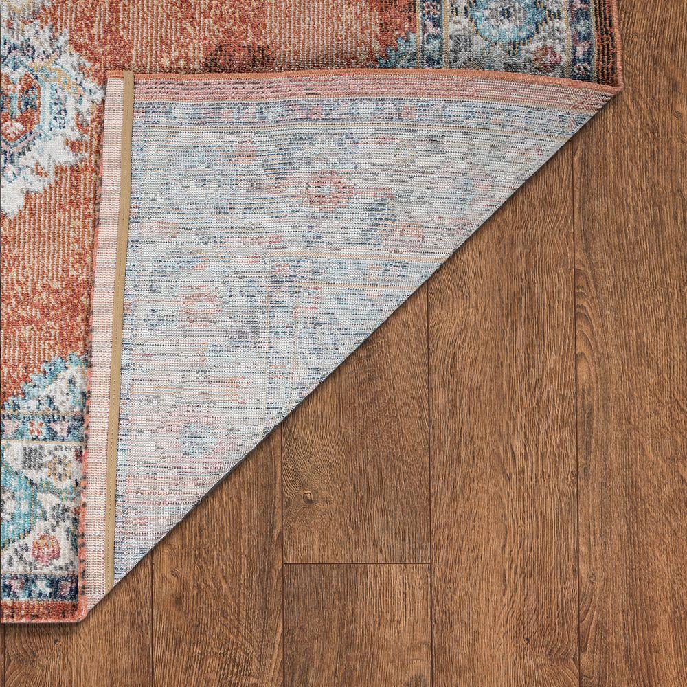 Indoor & Outdoor Rug For Patio, Oriental Pattern In Red-3