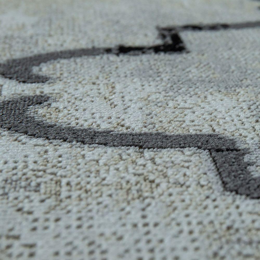 Indoor & Outdoor Rug Moroccan Pattern Grey-2