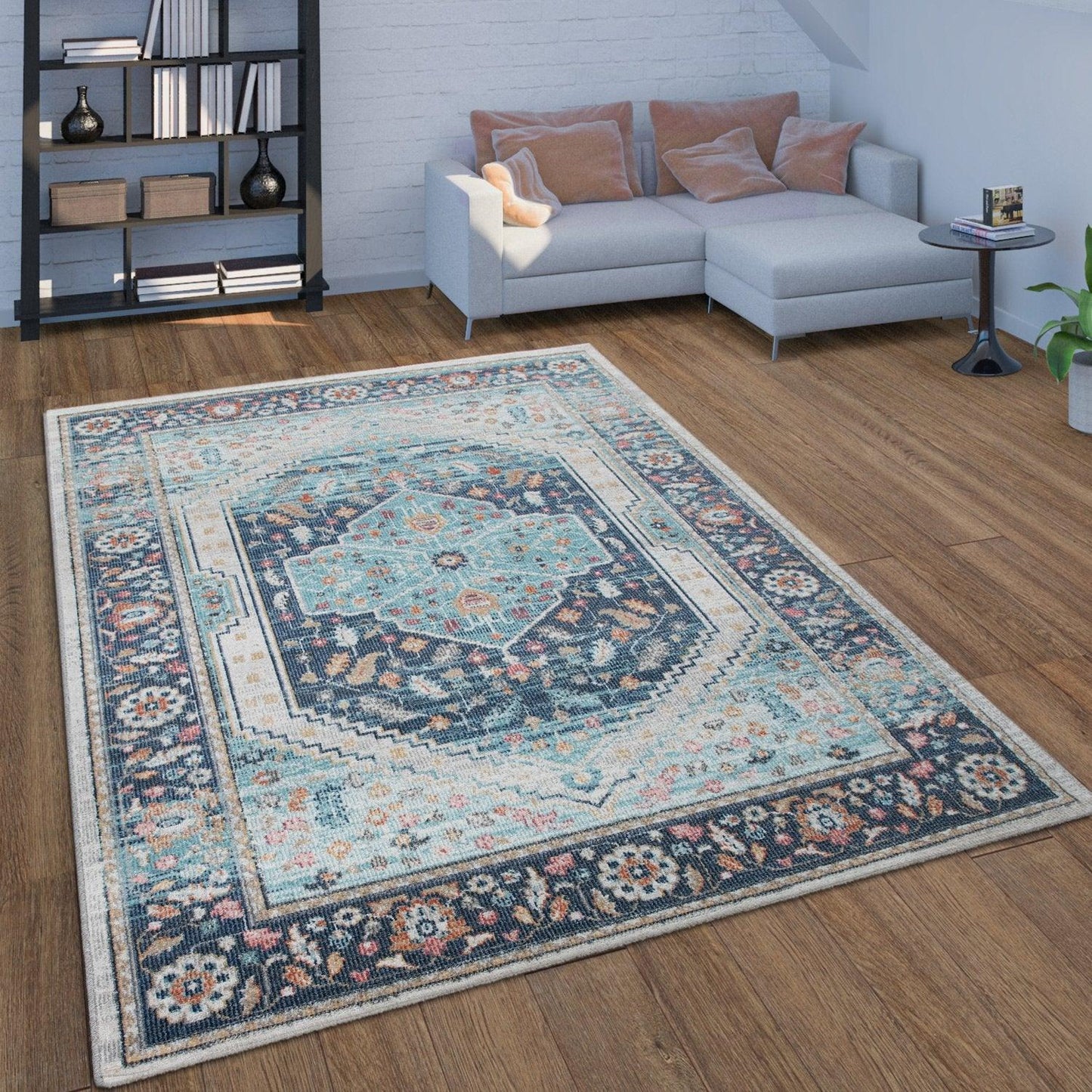 Indoor & Outdoor Rug Torres Oriental Design - Blue Multi-0
