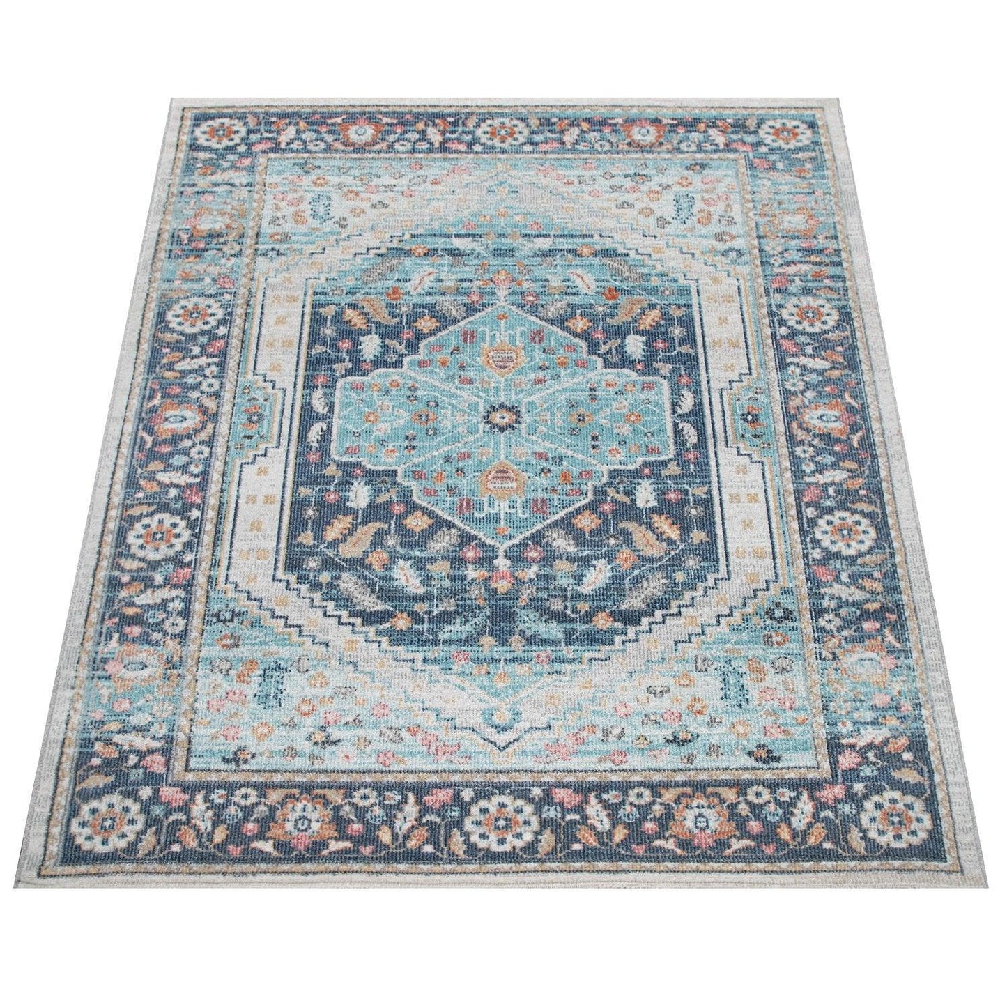 Indoor & Outdoor Rug Torres Oriental Design - Blue Multi-1
