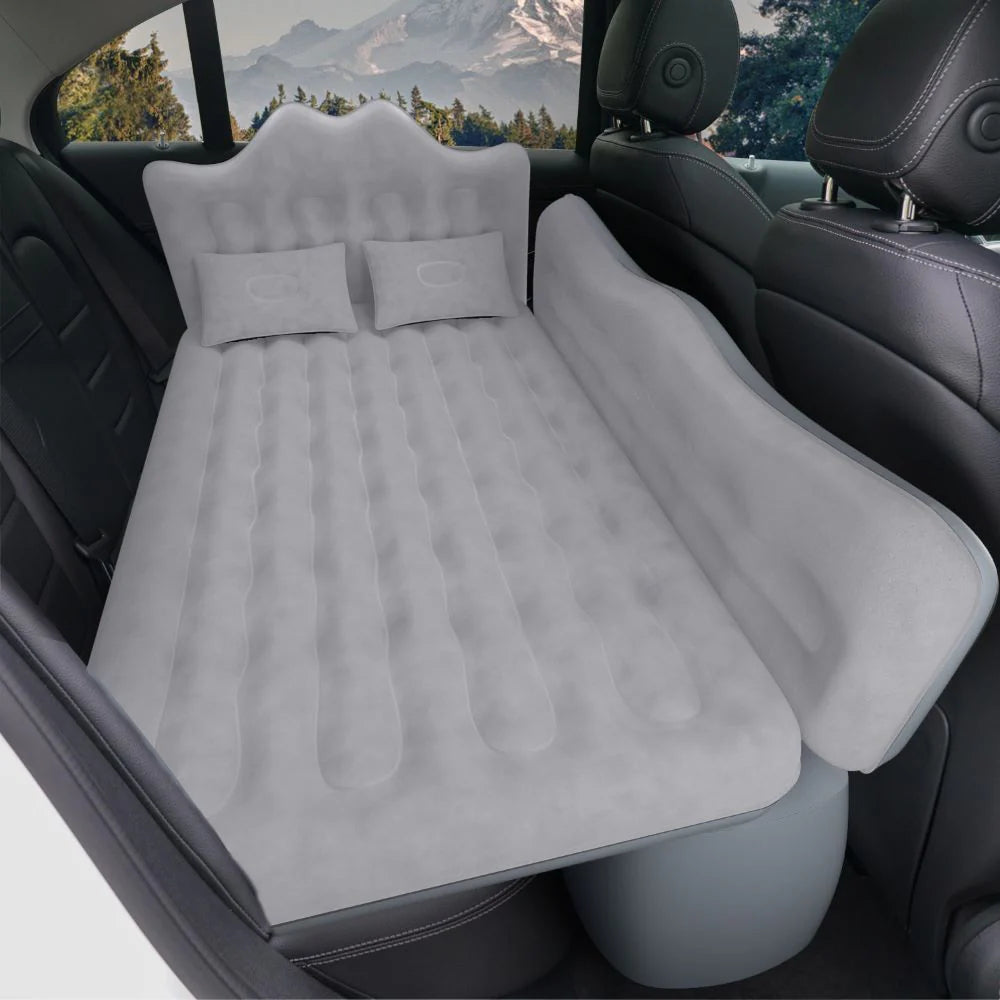 This car air mattress transforms your vehicle into a cozy sleeping sanctuary with thickened PVC fabric that's tough, waterproof, and leak-proof. The plush velvety surface feels amazing against your skin, while the ergonomic wave design cradles your body for genuinely restful sleep. With an impressive 600-pound weight capacity,

inflatable bed car air mattress blowup bed