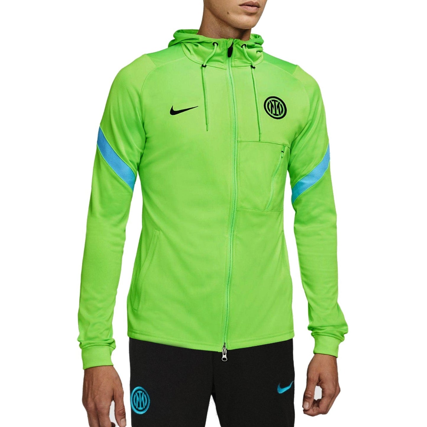 Inter Milan green UCL hooded presentation tracksuit 2021/22 - Nike-0