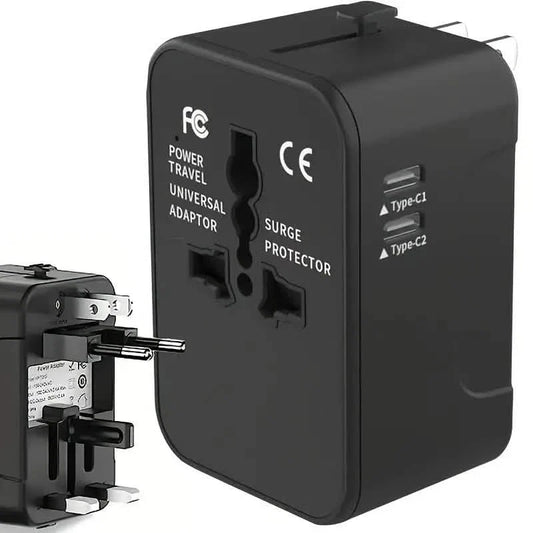 International Portable Worldwide All-in-One Plug Travel Adapter Converter for USA EU UK AUS