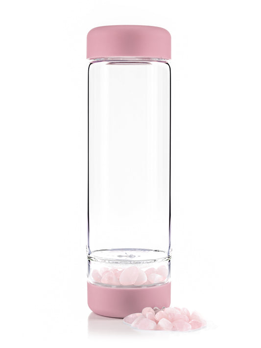 inu! ROSE | The Original DIY Crystal Water Bottle with Rose Quartz