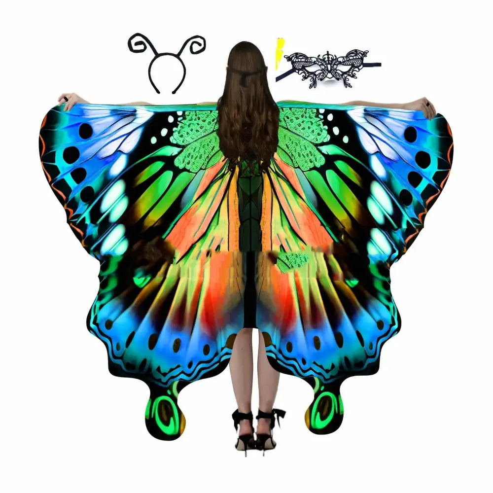 Iridescent Butterfly Talma Halloween Costume