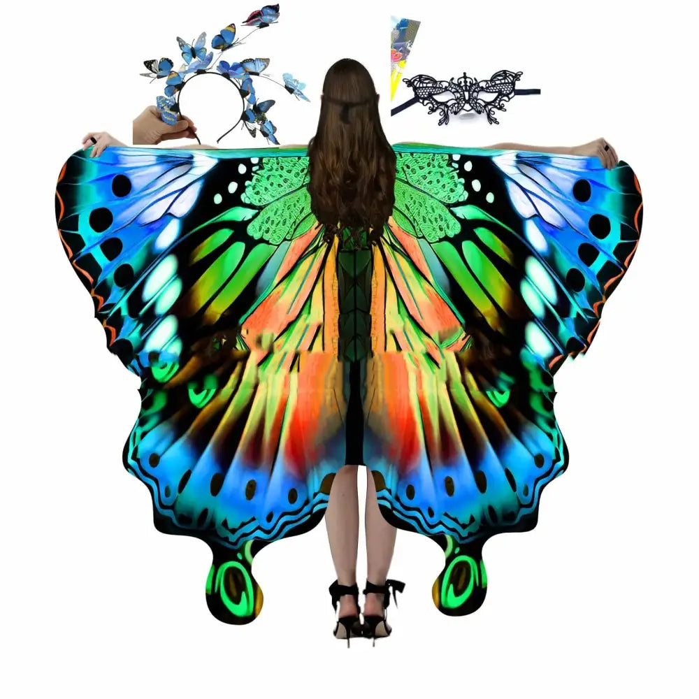 Iridescent Butterfly Talma Halloween Costume