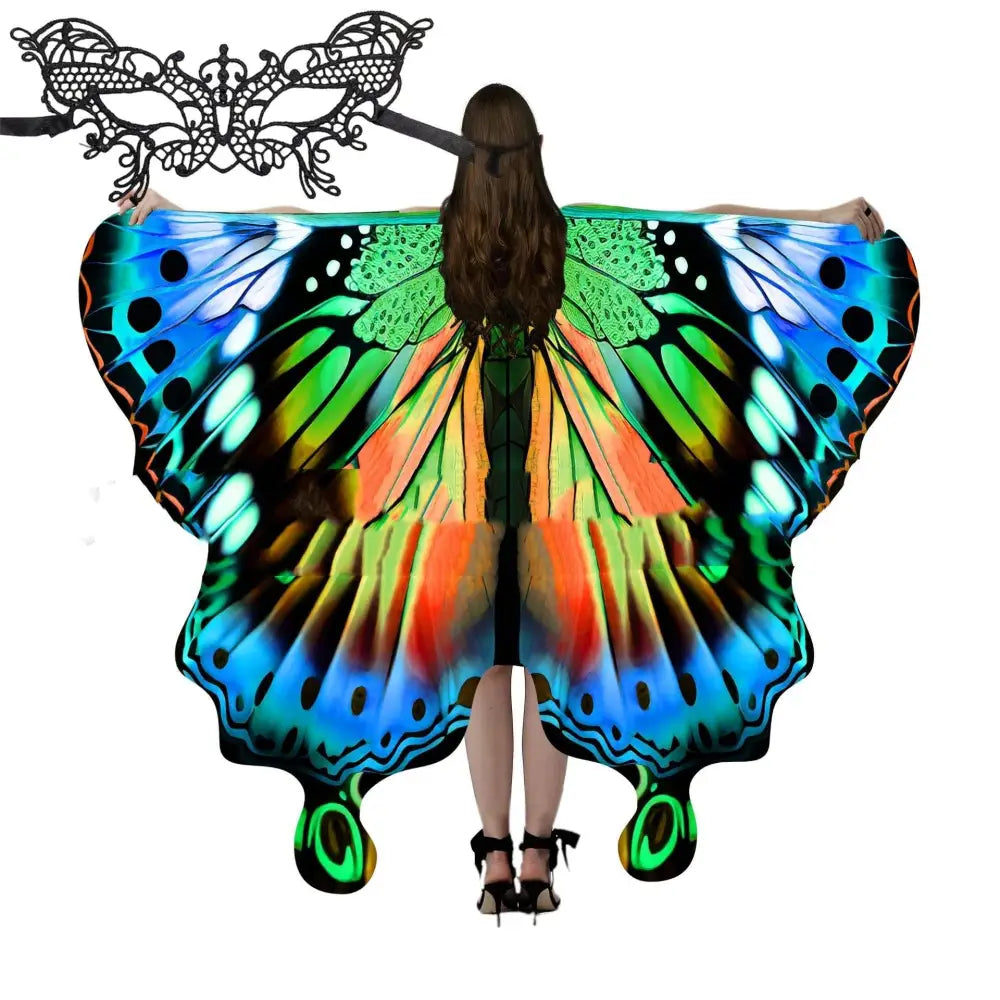 Iridescent Butterfly Talma Halloween Costume