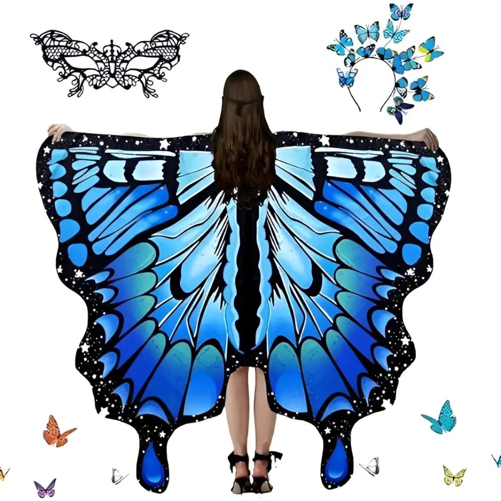 Iridescent Butterfly Talma Halloween Costume