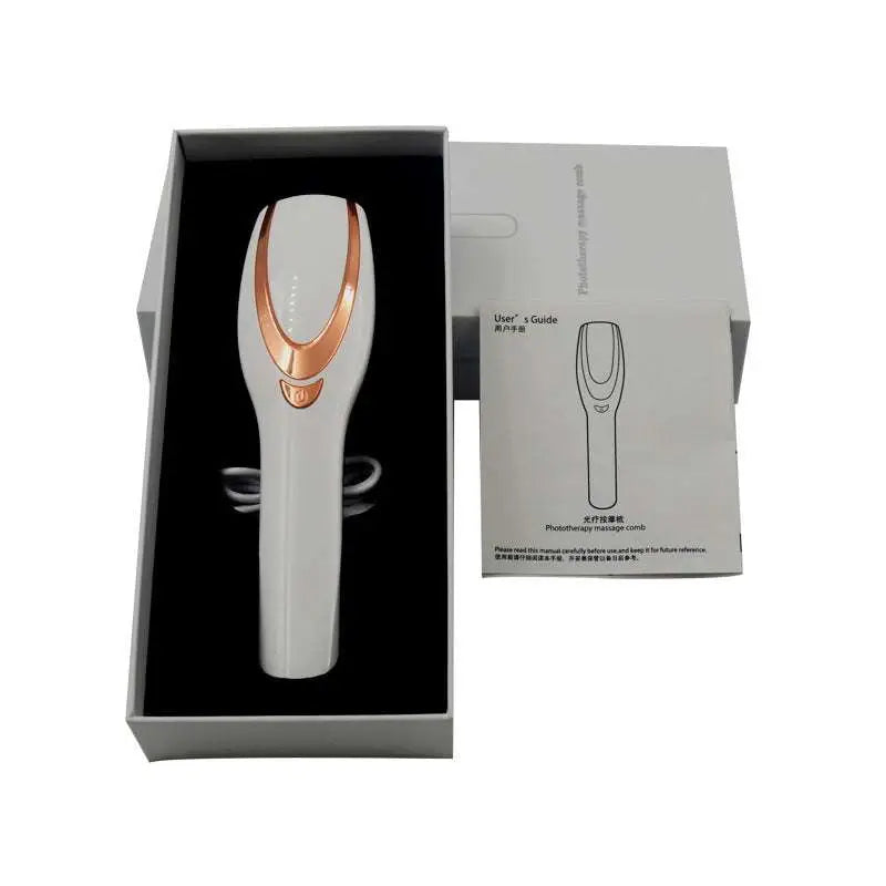 Iridescent hair care phototherapy LED comb