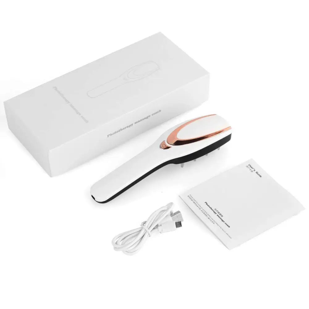 Iridescent hair care phototherapy LED comb