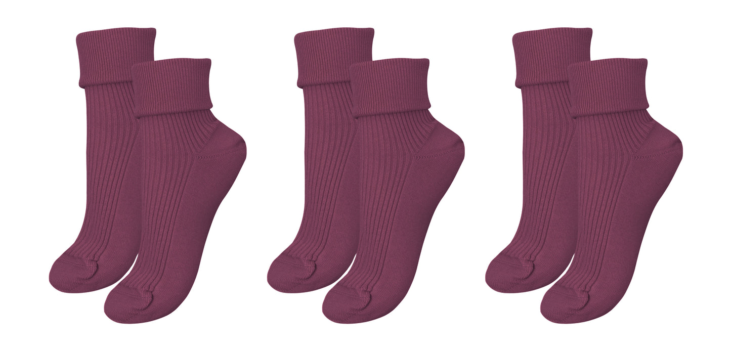tittimitti® 100% Organic Combed Cotton Luxury Women's Socks 3-Pack. Made in Italy.