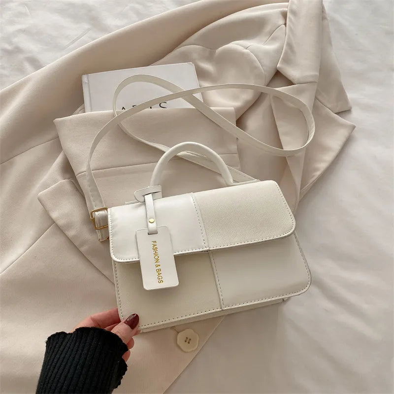 ivory cream pu leather classy handbags 