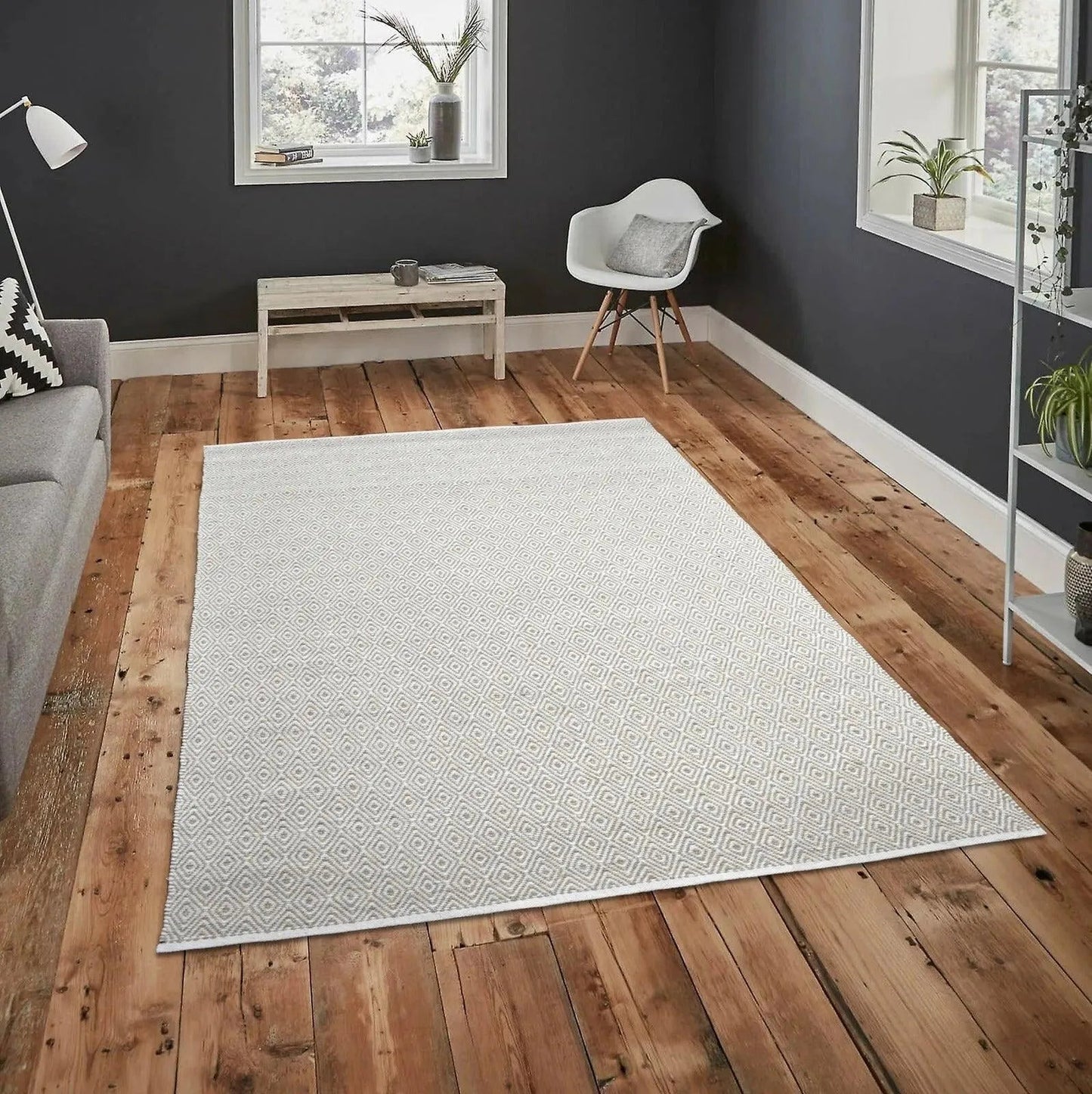 Multi Sizes Ivory, Taupe Hand Woven Traditional 100% Wool Oriental Area Rug-5