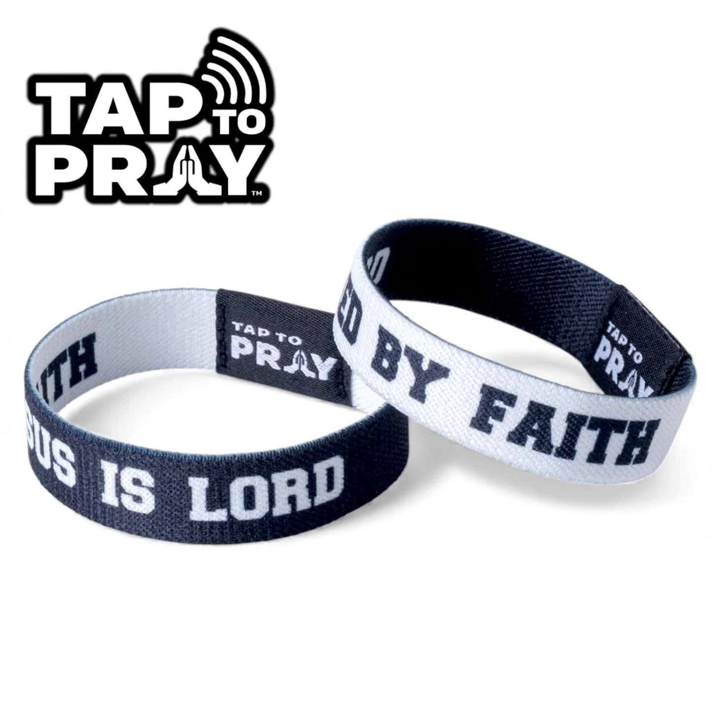 Jesus Is Lord Tap to Pray Wristband