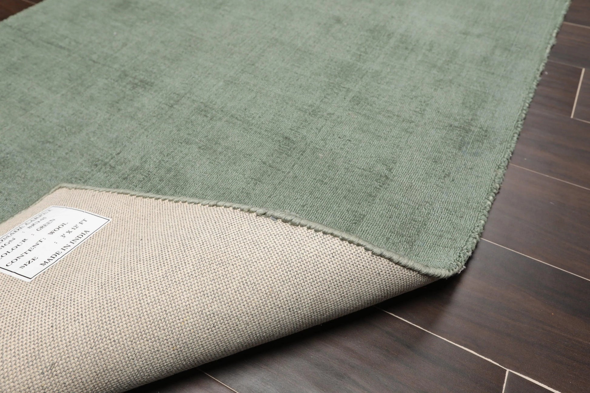 4x6 Green Hand Tufted Handmade 100% Wool Modern & Contemporary Oriental Area Rug-4