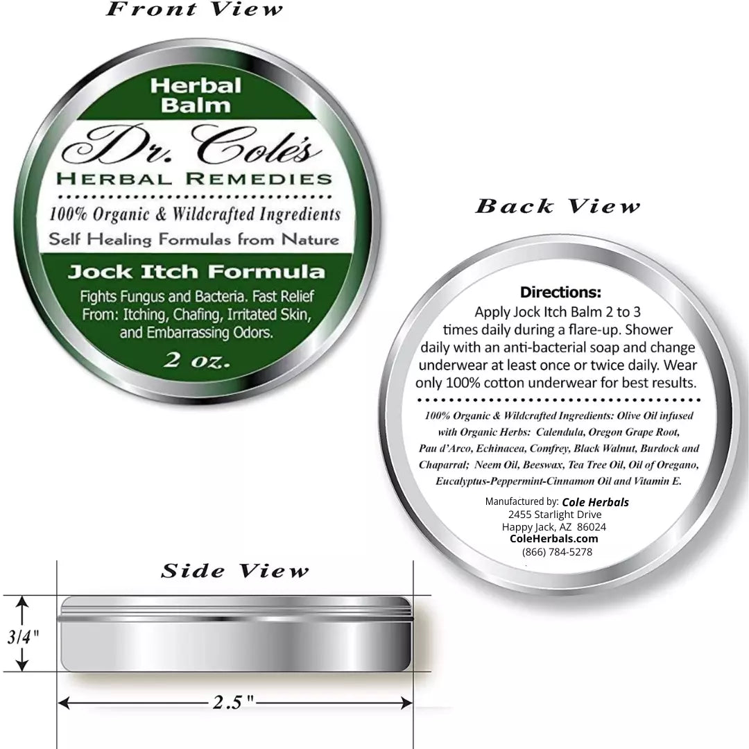 Dr. Cole's Organic Jock Itch Ointment SixPak-1