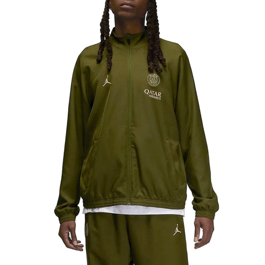 Jordan x PSG green training presentation Soccer tracksuit 2024 - Nike