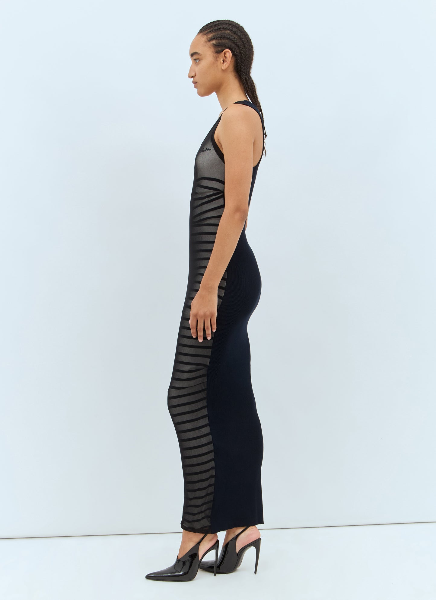 Jean Paul Gaultier Women Ribbed Mariniere Maxi Dress