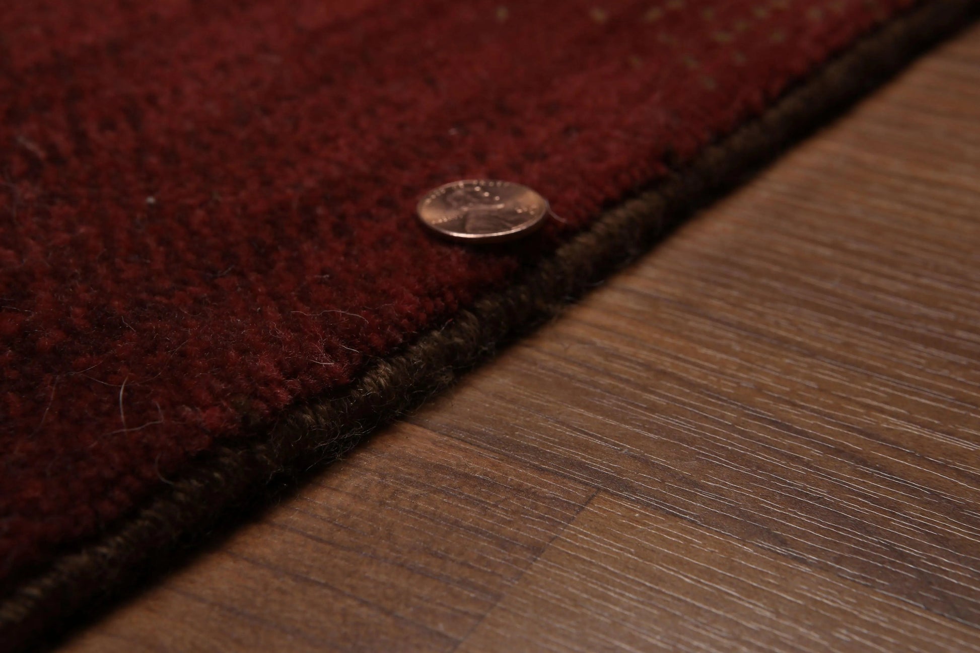 4' x 6' 100% wool pile area rug 4x6 Modern Abstract Red-1