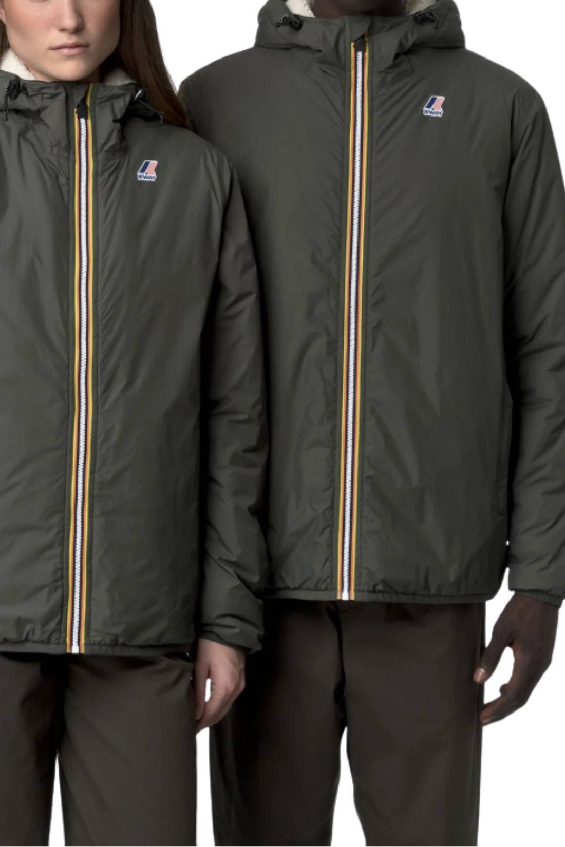 K-WAY - Unisex Le Vrai 4.0 Claude Orsetto waterproof jacket - Size L-6