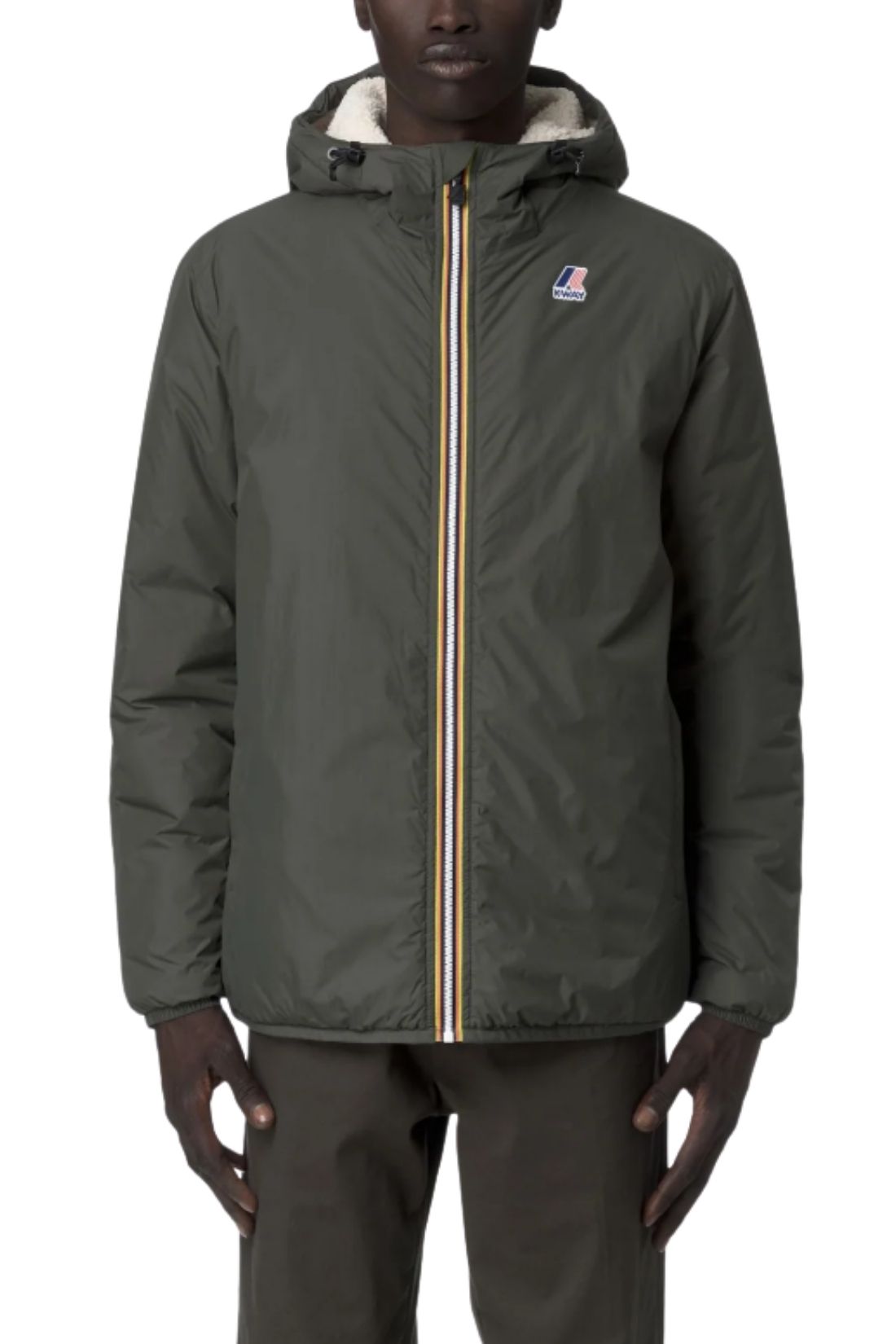 K-WAY - Unisex Le Vrai 4.0 Claude Orsetto waterproof jacket - Size L-7