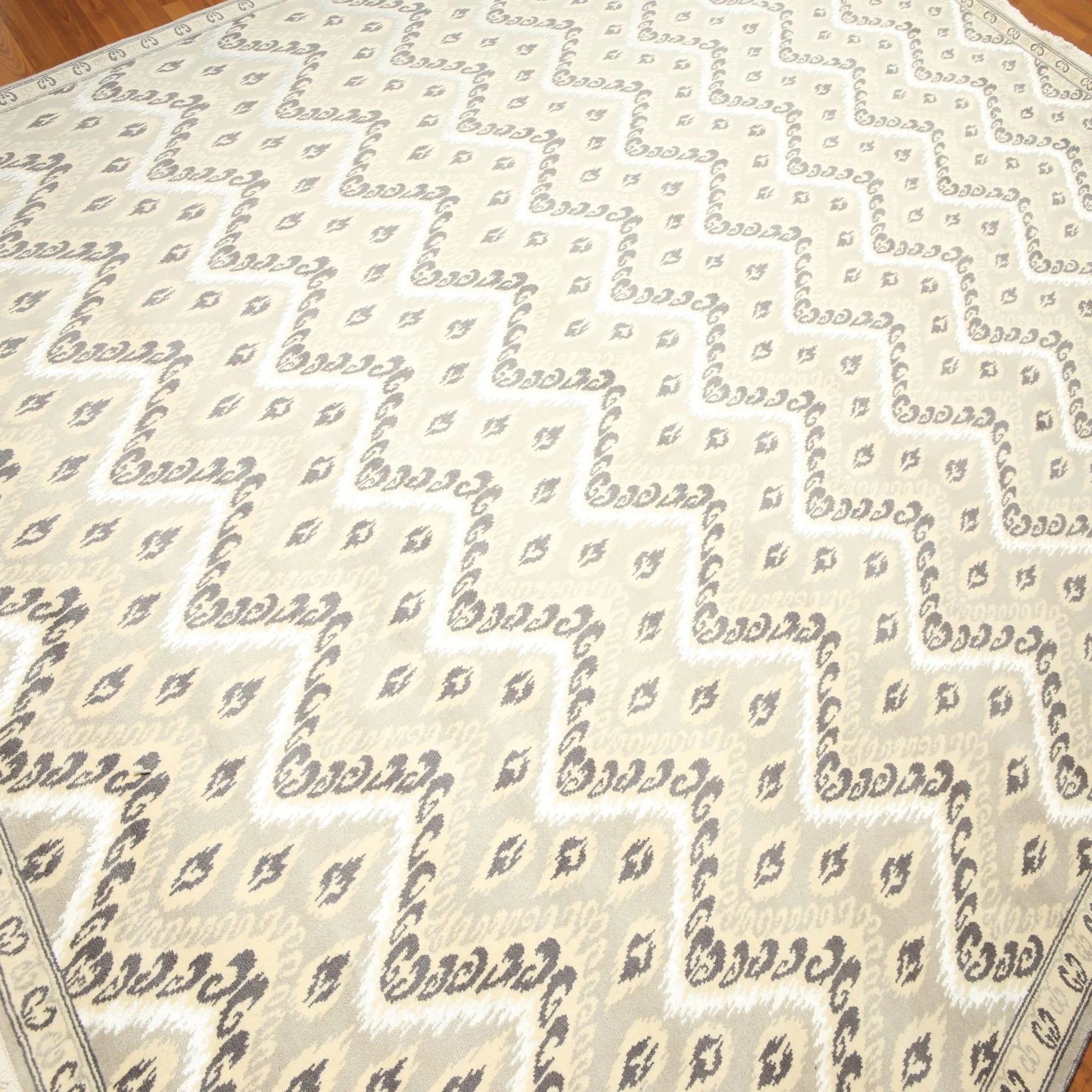 9' x 12' Hand knotted 100% Wool Oriental Area rug pile 9x12 Modern Beige-4