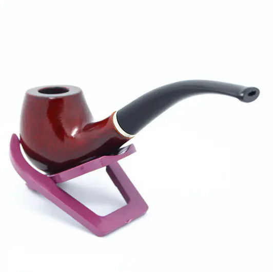 Classic Wooden Bent Pipe with Filter - Business Gift