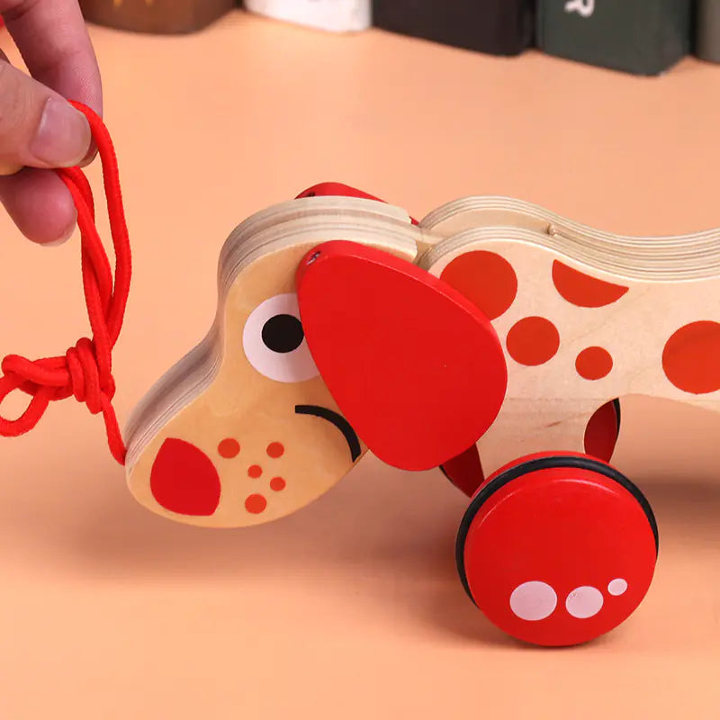 Wooden Walk-A-Long - Dog and Crocodile Models