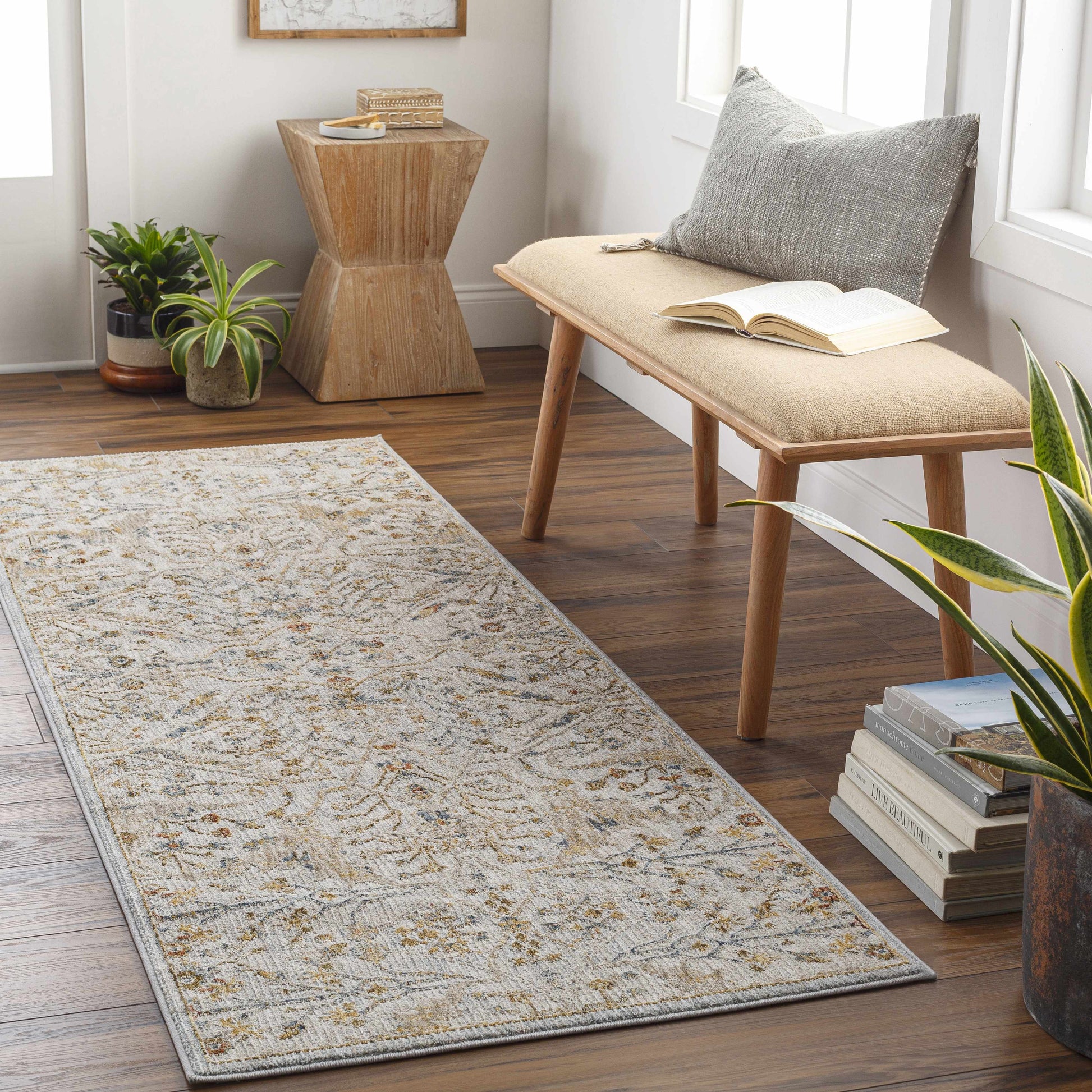 Kabungahan Oushak Style Floral Rug-4