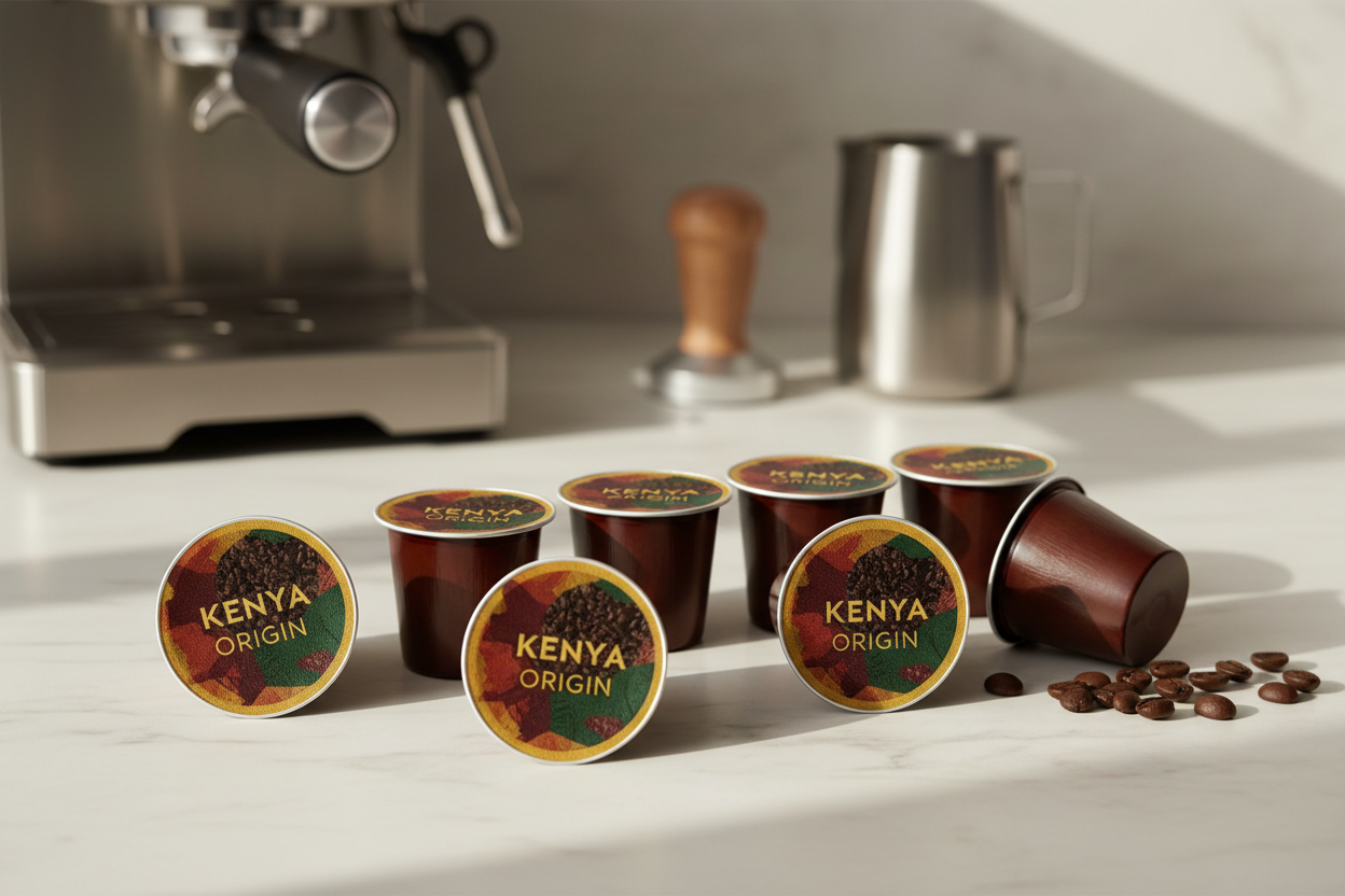 Kenya Coffee Pods | Bright Acidity & Citrus Notes | Single-Origin from Othaya, Nyeri County-0