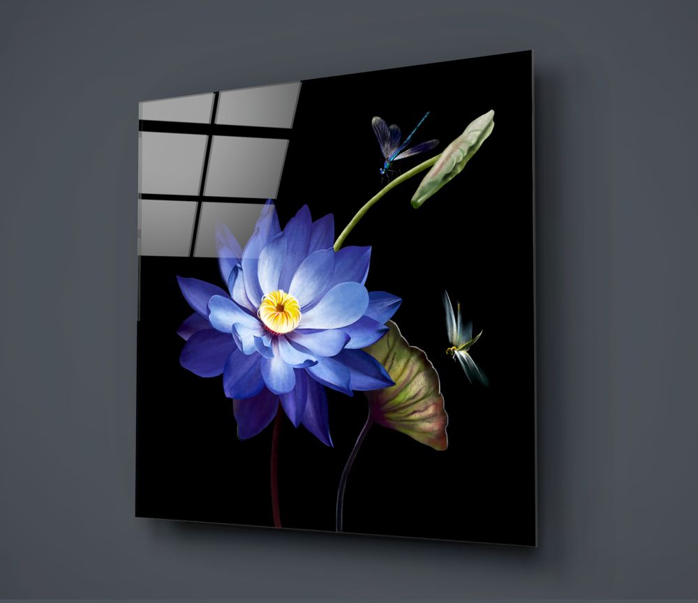 Flower Glass Wall Art