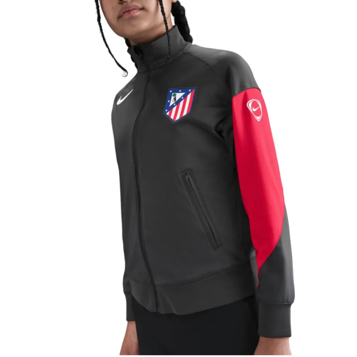 Kids - grey Atletico Madrid UCL presentation tracksuit 2025/26 - Nike-1